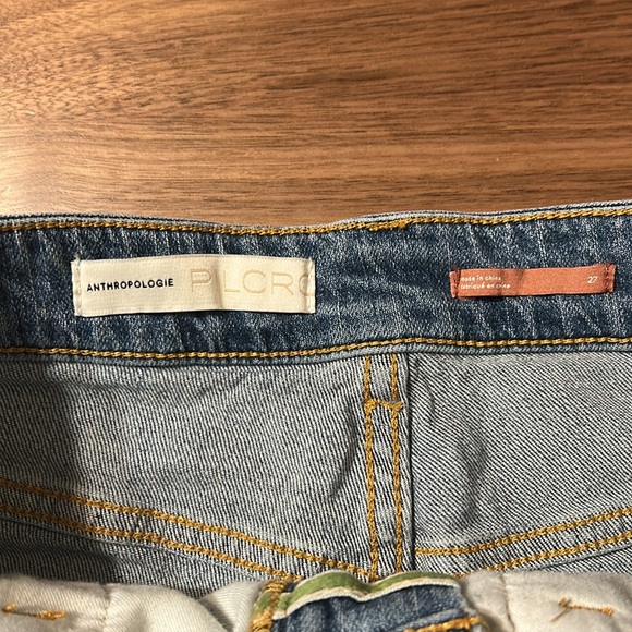 Anthropologie Pilcro Denim Blue Women's Shorts Distressed Size 27 - Picture 7 of 12